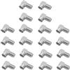 ARLI 20x Sat F-angle plug - adattatore angolare a 90° da accoppiamento F a spina F per cavo coassiale ricevitore SAT LNB