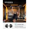 SONGMICS Set di manubri, manubri 2 in 1, 2x10 kg, per la casa, 1 coppia