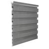 WOLTU Tenda a rullo doppia WOLTU, tenda a rullo Duo con sistema di fissaggio a morsetto senza forature, tenda a rullo con tirante laterale Easyfix, versione traslucida e oscurante, effetto legno grigio, 80x150 cm