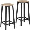 tectake® Set sgabello da bar Corby Altezza seduta 66 cm