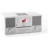 Block Aurora weiß CD-Internetradio/DAB+/FM con Bluetooth, USB, Spotify Connect, ricarica senza fili