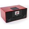Block Aurora rot CD-Internetradio/DAB+/FM mit Bluetooth, USB, Spotify Connect, ricarica wireless
