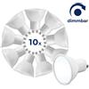 ETT McShine - Faretto LED GU10 bianco neutro | MS-60 | Lampadina LED 6W, 510lm 4000K angolo di emissione 120° PAR16 La lampada LED sostituisce la lampadina alogena da 50W, 10 pezzi