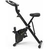 TRETMANN Nuovo set cyclette pieghevole Tretmann: extra comoda e silenziosa [RelaxFoam] - Ergometro con portata fino a 150 kg