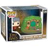 Funko Funko Pop! Unisex Bilbo Baggins con Bag-End (Pop Town!) Figurina in vinile 39 multicolore Standard