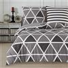 Buymax® biancheria da letto copripiumino 155x220 cm 2 pezzi (1x set copripiumino + 1x federa 80x80 cm) set copripiumino 100% cotone Renforce chiusura lampo
