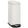 hjh OFFICE Cestino della spazzatura 20 litri CLEAN SLIM Cestino della spazzatura Separatore di rifiuti rettangolare per cucina, ufficio con pedale 56,0 x 34,0 x 22,0 cm