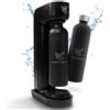 Luckymoose Gasatore d'acqua Luckymoose Infinity con 2 bottiglie in acciaio inossidabile da 1,25 L, resistenti e lavabili in lavastoviglie - Macchina per l'acqua frizzante a basso consumo di CO₂