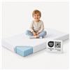 Arensberger Materasso per bambini Arensberger NORA | 70x140cm | rivestimento lavabile e sfoderabile | schiuma gel elastica a punti | materasso per bambini, rivestimento premium anallergico