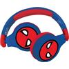 Lexibook Cuffie per bambini SPIDER-MAN, Bluetooth, con cavo, pieghevoli, limite di volume 85 dB, microfono integrato