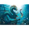 Ravensburger Spielverlag Puzzle da 1000 pezzi, drago, sirena e tartarughe marine, Ravensburger, dai 14 anni in su