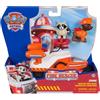 Spin Master SPINMASTER Personaggio Zuma, veicolo Fire Rescue, Paw Patrol, salvataggio del procione, 15 cm, dai 3 anni in su