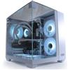 PC Store NCA Chronicle Gaming PC Triorama Intel E5 2678v3, 12 core 16 GB RAM 240 GB SSD Nvidia GeForce RTX 5050 Raffreddamento ad acqua W11 Bianco Nuovo