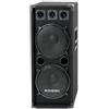 McGrey Altoparlante DJ-2222, 1000 W, altoparlante a 2 vie con subwoofer 2x12", nero