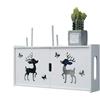 Sonstige Contenitore di stoccaggio per router, colore bianco. Ideale per nascondere router Wi-Fi, cavi e altri dispositivi. Può essere utilizzato anche come ripiano