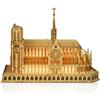 Sonstige Puzzle in legno 3D, modello architettonico della Cattedrale di Notre Dame a Parigi, kit fai-da-te meccanico, 266 pezzi, colore marrone terra