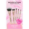 REVOLUTION Candy Glam Brush Set Set make-up viso 1 pz.