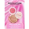 REVOLUTION Party Glow Face Powder Trio Set make-up viso 1 pz.