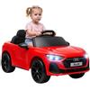 AIYAPLAY Macchina Elettrica per Bambini 12V Audi A5L con Telecomando, Rosso | Batteria al Litio, Auto Elettrica per Bambini, 2 Motori, Telecomando, Sospensioni, Porte Apribili, Fari, Musica, 3-6 Anni