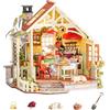 Rolife Casa delle Bambole, Cucina di Campagna Soleggiata, Casa Miniatura | Livello Avanzato, 8 Ore, Casa delle Bambola Rustica in Legno,Hobby Rilassante Kit Modèle, Arredamento, Regalo per Donne