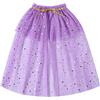 Qianderer Costume da strega per bambina, in tulle, per travestimento da bambina | Mantello per Halloween per bambini, mantello da principessa in tulle con stelle per ragazze, Halloween e compleanno, 1-10T