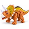 Generico Dinosauro Giocattolo Triceratopo Camminante con Luci e Suoni Dinosauro che Cammina si Muove con Movimento Automatico Versi ed Effetti Sonori Realistici Gioco Dinosauri TRex Tirannosauro (TRICERATOPO)
