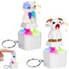 LUKIUP 2 Pezzi Portachiavi Fidget Clicker con Suono E Luce LED, Gatto E Pecora Fidget Clicker, Giocattolo Anti-Stress Ricaricabile per Adulti | Decompressione Ufficio, Scuola, Viaggi