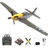 HAWK'S WORK 4CH P-51D 500mm Aereo RC, Warbird Brushless Addestratore | Brushless con 3 modalità di volo, giroscopio 6 assi, supporta acrobazie, addestratore per bambini & adulti