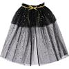 Qianderer Costume da strega per bambina, in tulle, per travestimento da bambina | Mantello per Halloween per bambini, mantello da principessa in tulle con stelle per ragazze, Halloween e compleanno, 1-10T
