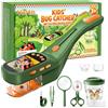 Vorth Kit cattura insetti per bambini, con microscopio, verde scuro | STEM - Microscopio per bambini, giocattolo per esterni, con lente d'ingrandimento, pinzette e scatola per insetti