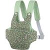 GAGAKU Porta bambole in cotone per bambini con spalline regolabili | Accessori per bambole da indossare davanti o dietro, lavabile in lavatrice, disponibile in vari motivi, fiori arancione-verde