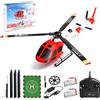 Hylukon WLtoys K150 RC elicottero, 4 canali 3-Wing Aileronless elicotteri telecomando per principianti adulti, giroscopio a 6 assi, tenuta barometrica dell'altitudine, un tasto decollo atterraggio