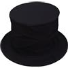 Vistnale Cappello da mago, cappello a cilindro nero, mago alto 6 pollici con scomparto segreto Accessorio per costume per bambini Adulti Vestire forniture per feste di compleanno