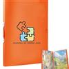 KEPUARM Cartella Per Puzzle Da 1000 Pezzi, Accessori Con 20 Tasche, Organizzatore Di Puzzle A Grande Capacità, Antipolvere E Protettivo, Appassionati Di Puzzle (Arancione)