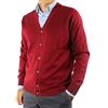 PROFILI DI TOSCANA.Giacca Uomo Bottoni 80% Lana Merinos,Made in Italy Cardigan tg. M-3XL 5 Colori