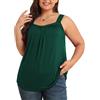 TIANZHU Canotte taglie forti da donna senza maniche vestibilità ampia canotta estiva in pizzo carino abiti XL-5XL
