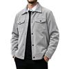QUNERY Giacca Uomo in Velluto a Coste Cappotti con Bottoni e 4 Tasche | Camicia Casual Maniche Lunghe, Stile Cargo Overshirt, Giacca Mezza Stagione, Senza Cappuccio, Tasche per Lavoro Outdoor