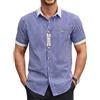 COOFANDY Camicia tradizionale da uomo, a maniche corte, a quadretti | 100% cotone, stile Oktoberfest e Wiesn, traspirante e confortevole