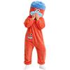 SHUOJIA Onesie Funny Fleece Pyjamas,Silly Onesie Big Mouth Monster,Extra Soft Plush Jumpsuit with Hood And Pockets,Divertente Tutina Indossabile da Notte per Adulti,Tutine Divertenti per Halloween