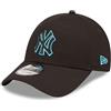 New Era York Yankees MLB Seasonal Basic Nero Berretto 9Fifty Snapback Regolabile