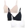 Marks & Spencer Reggiseno Confezione da 3 Regular Donna in Cotone