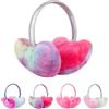 Fadcaer Paraorecchie per Donna Ragazze,Arcobaleno Fascia Paraorecchie Invernali in Pile,Earmuffs Colorati per Bambini,Copriorecchie Protezione Auricolare,Accessorio Invernale per all'aperto