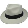 Borges & Scott - Fedora di Lana Grezza - Resistente all'Acqua - Cappello Fedora in Feltro Stile Trilby