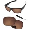 PapaViva Lenti di ricambio e cacciavite per occhiali da sole Oakley TwoFace OO9189 - Vestibilità precisa, resistente ai raggi UV e agli urti