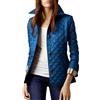 Generic Giacca imbottita corta da donna, leggera, trapuntata, invernale, imbottita, con motivo a rombi, casual, capispalla