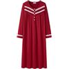 Keyocean Camicia da Notte da Donna in Cotone, a Maniche Lunghe, Biancheria da Notte