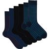 Ciocca Calze Uomo Corte Fantasia Cotone Caldo - Calzini Colorati Morbidi Confortevoli Righe Pois - 3/6 Paia Taglia 40-45