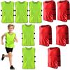 AzulLanse 10 pezzi Pettorine da Allanamento Bavaglini da Calcio,Pettorali per Bambini,36 * 56 cm,per squadre di calcio e basket,gilet traspirante