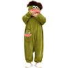 SHUOJIA Onesie Funny Fleece Pyjamas,Silly Onesie Big Mouth Monster,Extra Soft Plush Jumpsuit with Hood And Pockets,Divertente Tutina Indossabile da Notte per Adulti,Tutine Divertenti per Halloween