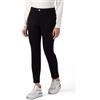 Oltre: Pantaloni Skinny in Cotone e Tencel con Bottone Gioiello. Stagione Autunno Inverno 2025